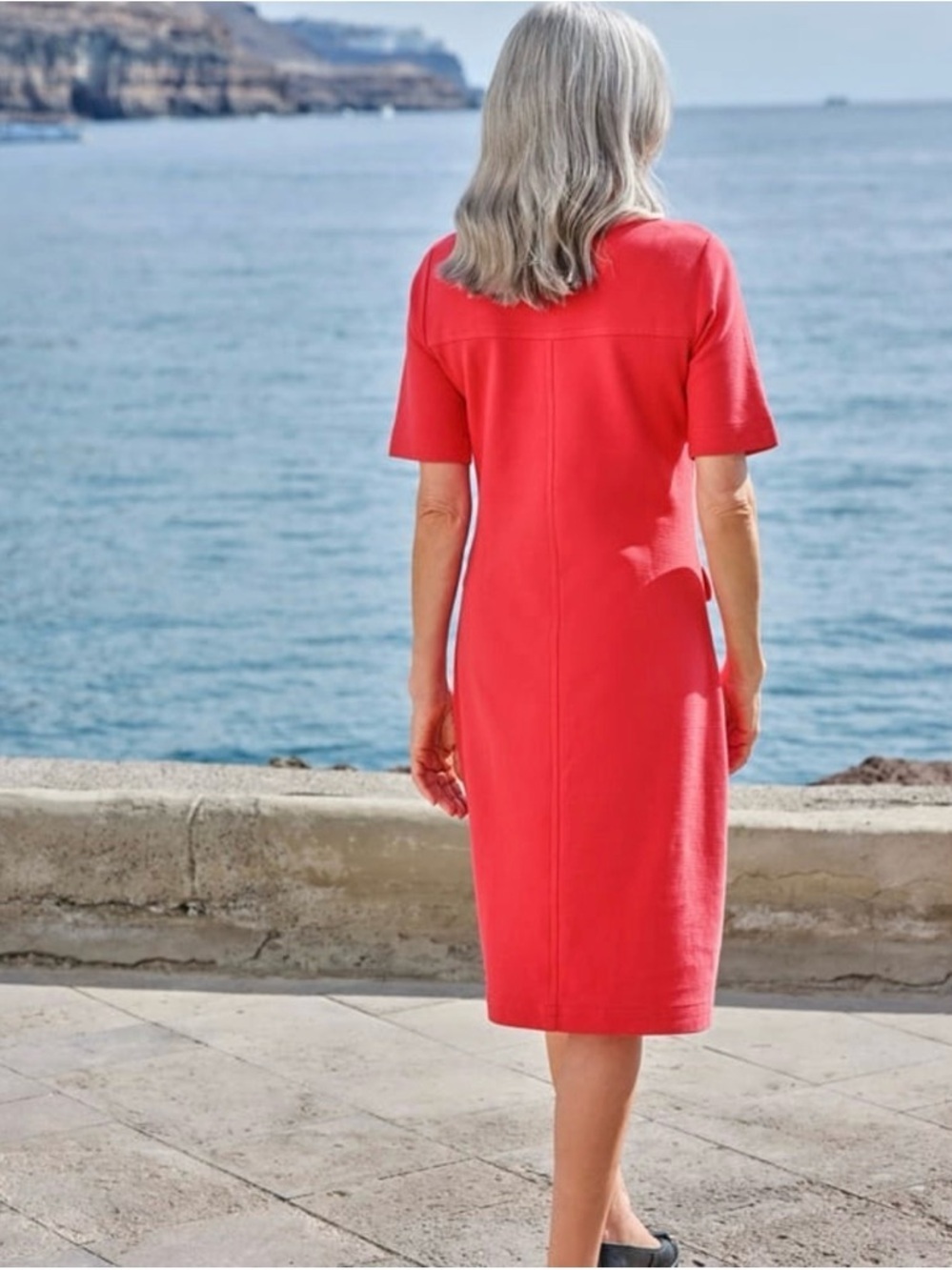 NWT Woolovers Ottoman Rib Jersey Dress size 8 - Picture 2 of 6